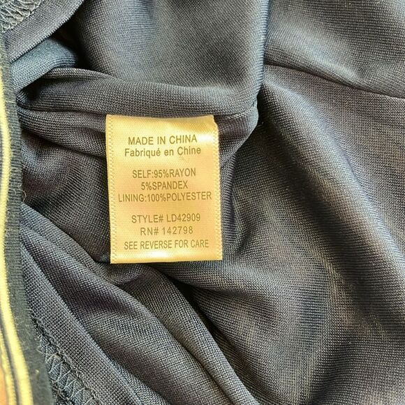 Loveriche Striped Ruched Sleeveless Mini Dress Y2K Bodycon Stretch Blue Small - Picture 6 of 7